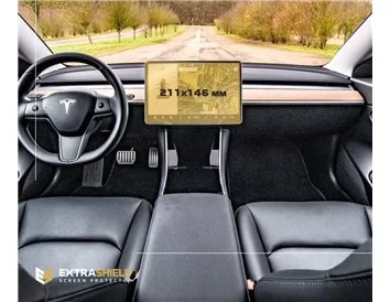 Tesla Model S 2021 - Present Rear climate control ExtraShield Screeen Protector - 1