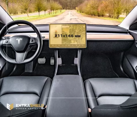 Tesla Model S 2021 - Present Rear climate control ExtraShield Screeen Protector - 1