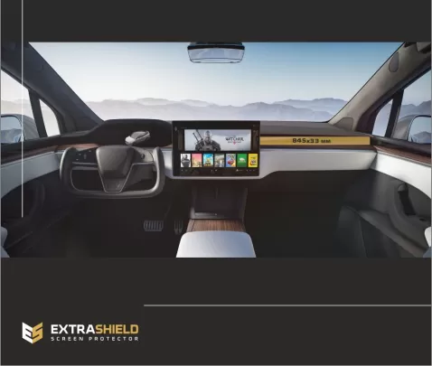 Tesla Model X 2021 - Present Multimedia passenger ExtraShield Screeen Protector - 1 - Interior Dash Trim Kit Tesla Model X 2021 - Present Multimedia passenger ExtraShield Screeen Protector - 1 - Interior Dash Trim Kit