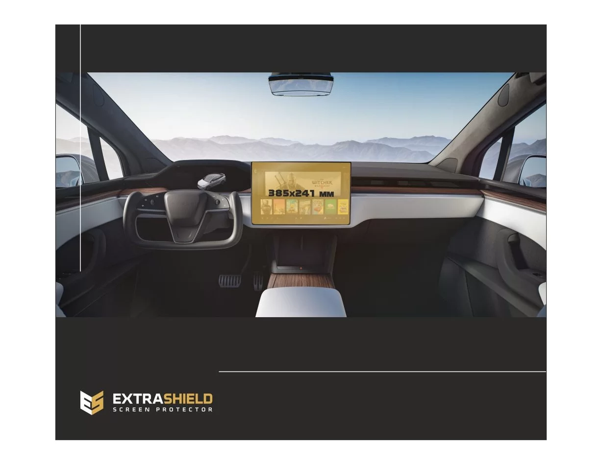Tesla Model X 2021 - Present Multimedia 17" ExtraShield Screeen Protector - 1