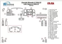 Chevrolet Silverado 2010-UP Volledige set interieur BD dashboardafwerkingsset - 1