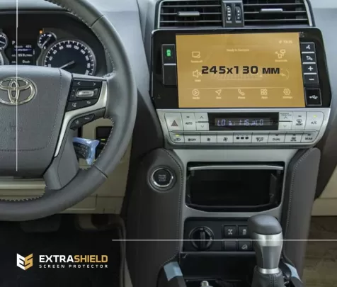 Toyota Land Cruiser Prado 150 2012 - Present Multimedia ExtraShield Screeen Protector - 1 Toyota Land Cruiser Prado 150 2012 - Present Multimedia ExtraShield Screeen Protector - 1