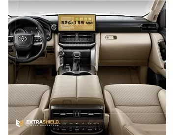 Toyota Land Cruiser 300 2021 - Present Full color LCD monitor (12.3") ExtraShield Screeen Protector - 1