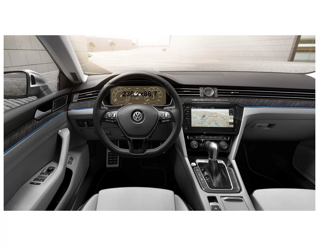 Volkswagen Arteon 2017 - 2020 Digital Speedometer VW AID 2019 10" ExtraShield Screeen Protector - 1