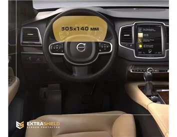 Volvo XC60 2017 - Present Digital Speedometer ExtraShield Screeen Protector - 1 - Interior Dash Trim Kit