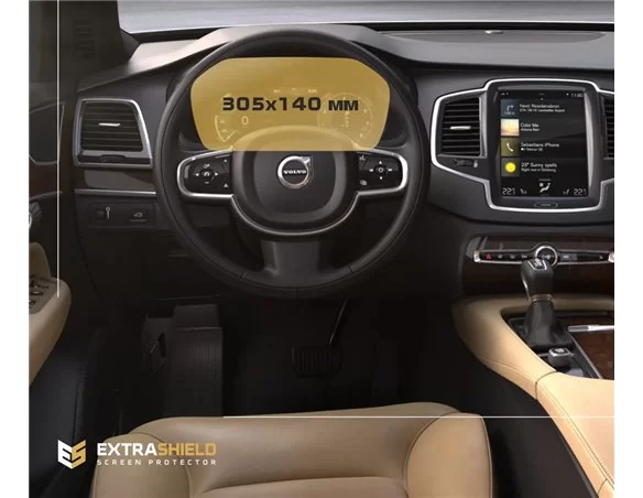 Volvo XC60 2017 - Present Digital Speedometer ExtraShield Screeen Protector - 1