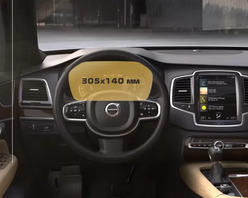 Volvo XC90 2014 - Present Digital Speedometer 12.3" ExtraShield Screeen Protector - 1 - Interior Dash Trim Kit