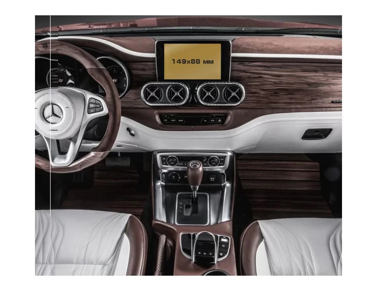 Mercedes-Benz X-class (X470) 2017 - 2020 Multimedia 5,4" ExtraShield Screeen Protector - 1