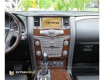 Nissan Patrol (Y62) 2010 - 2017 Multimedia 8" ExtraShield Screeen Protector - 1 - Interior Dash Trim Kit