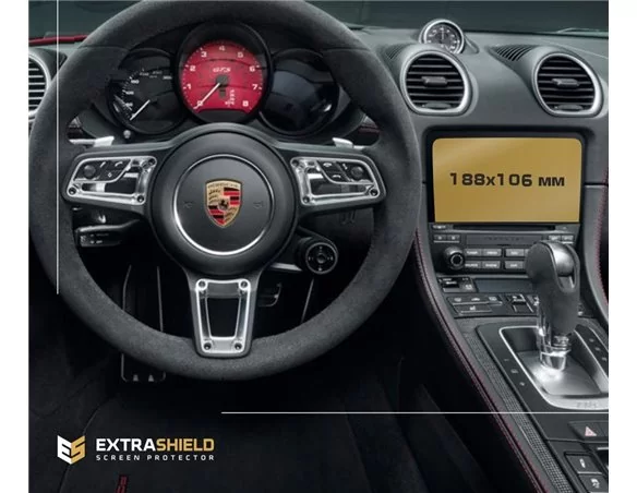 Porsche Cayman 2016 - 2020 Multimedia Sound Package Plus 7" ExtraShield Screeen Protector - 1