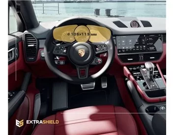 Porsche Cayenne 2017 - Present Digital Speedometer 12" ExtraShield Screeen Protector - 1
