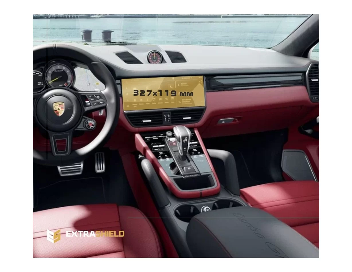 Porsche Cayenne 2017 - Present Multimedia 12" ExtraShield Screeen Protector - 1