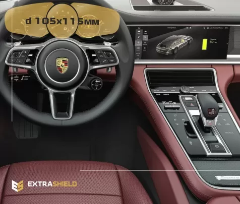 Porsche Panamera II 2017 - Present Digital Speedometer 12" ExtraShield Screeen Protector - 1