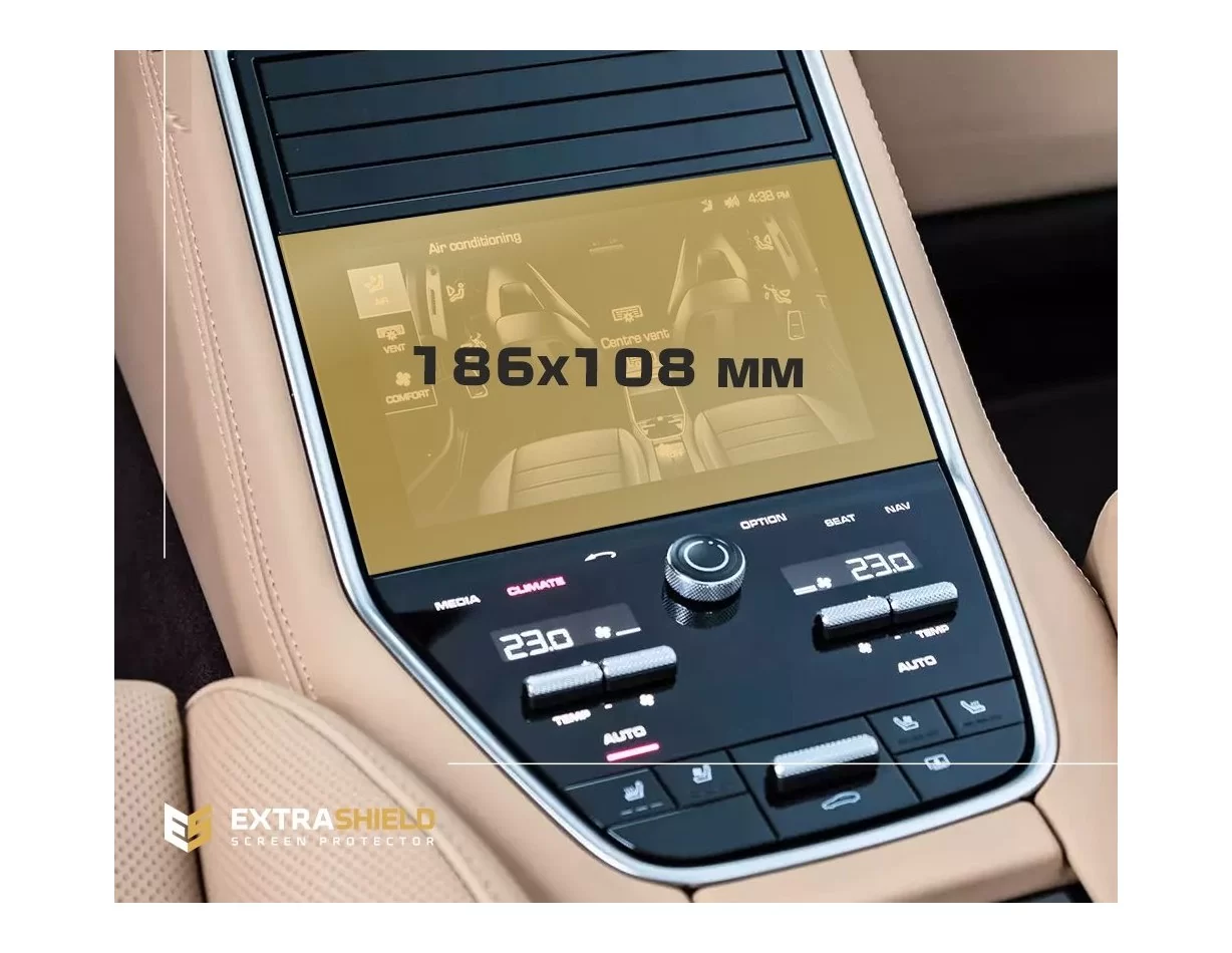 Porsche Panamera II 2017 - Present Rear Climate-Control 10,5" ExtraShield Screeen Protector - 1