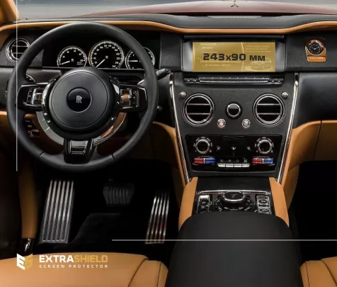 Rolls-Royce Cullinan 2018 - Present Multimedia 11" ExtraShield Screeen Protector - 1 - Interior Dash Trim Kit