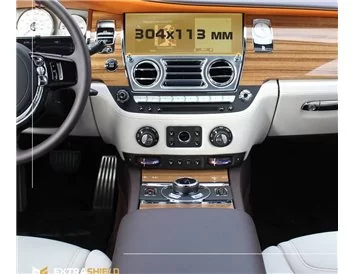 Rolls-Royce Ghost 2020 - Present Multimedia 8,8" ExtraShield Screeen Protector - 1 - Interior Dash Trim Kit
