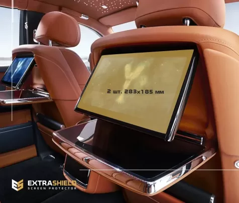 Rolls-Royce Phantom 2017 - Present Passenger monitors (2pcs,) 15" ExtraShield Screeen Protector - 1 - Interior Dash Trim Kit