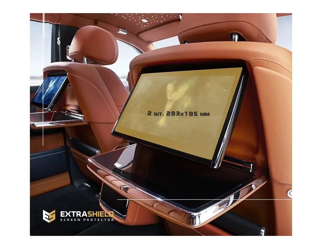 Rolls-Royce Phantom 2017 - Present Passenger monitors (2pcs,) 15" ExtraShield Screeen Protector - 1