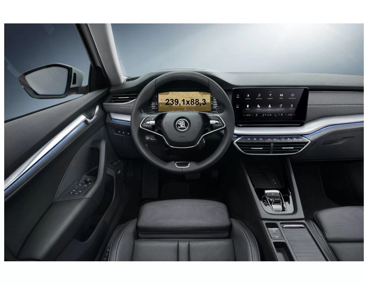 Skoda Octavia (A8) 2019 - Present Digital Speedometer LCD-Digi 10,25" ExtraShield Screeen Protector - 1 - Interior Dash Trim Kit