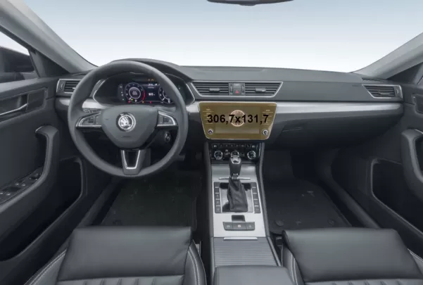 Skoda Superb (B8) 2015 - Present Multimedia Bolero 8" ExtraShield Screeen Protector - 1 - Interior Dash Trim Kit