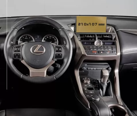 Lexus NX 2014 - 2017 Multimedia 7" ExtraShield Screeen Protector - 1 - Interior Dash Trim Kit