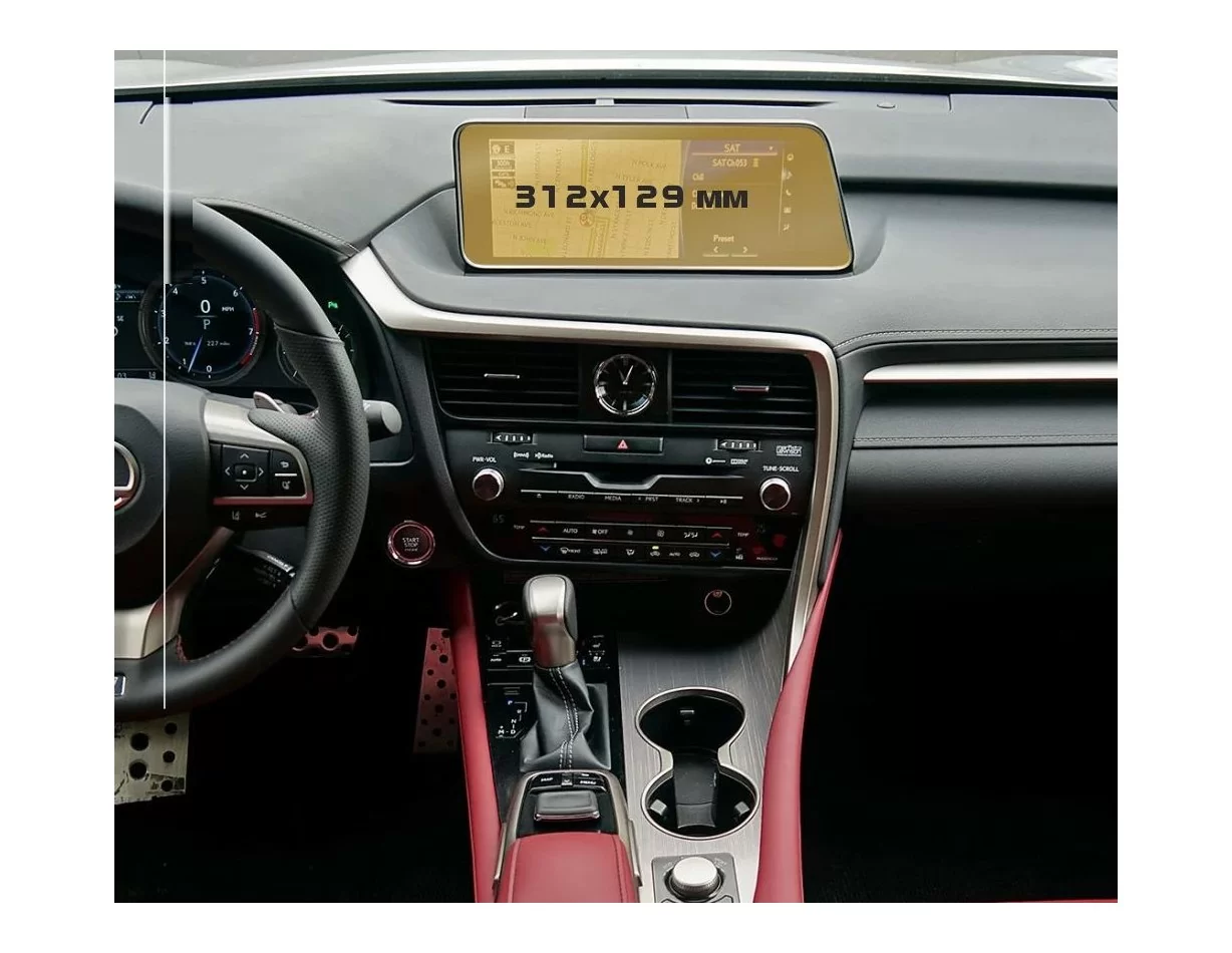 Lexus RX 2015 - 2019 Multimedia 8" ExtraShield Screeen Protector - 1