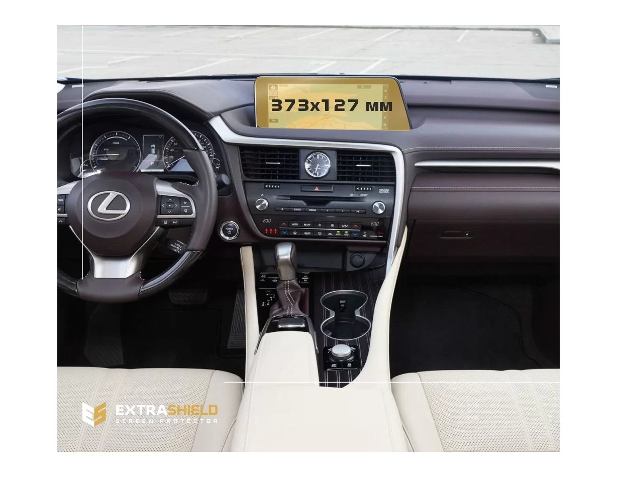 Lexus RX 2015 - 2019 Multimedia 12,3" ExtraShield Screeen Protector - 1
