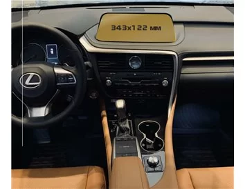 Lexus RX 2019 - Present Multimedia 8" ExtraShield Screeen Protector - 1 - Interior Dash Trim Kit