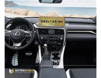 Lexus RX 2019 - Present Multimedia 12,3" ExtraShield Screeen Protector - 1 - Interior Dash Trim Kit