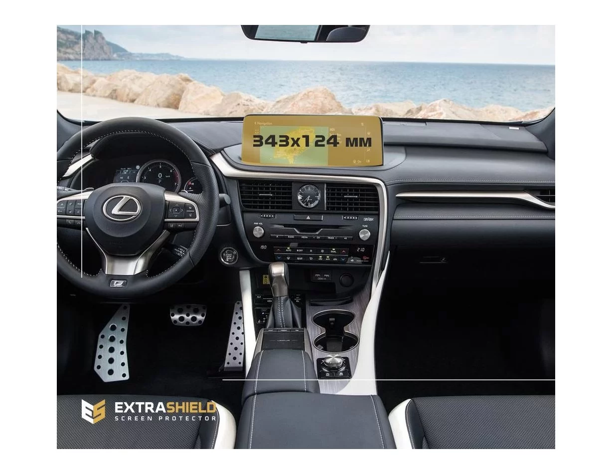 Lexus RX 2019 - Present Multimedia 12,3" ExtraShield Screeen Protector - 1