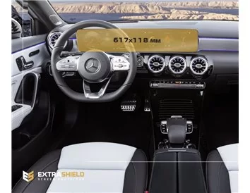 Mercedes-Benz A-class (W177/V177) 2018 - Present Digital Speedometer + Multimedia 10,25" ExtraShield Screeen Protector - 1
