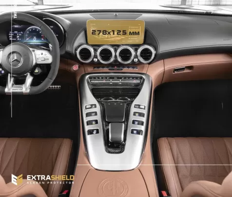 Mercedes-Benz AMG GT (C190/R190) 2016 - 2020 Multimedia 10,3" ExtraShield Screeen Protector - 1
