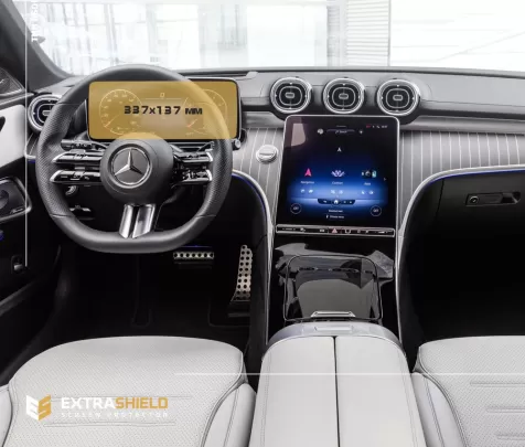 Mercedes-Benz C-class (S206/W206) 2021 - Present Color multifunction display 10.25" ExtraShield Screeen Protector - 1