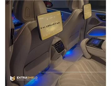 Mercedes-Benz EQS 2020 - Present Passenger monitors (2pcs,) 10,2" ExtraShield Screeen Protector - 1
