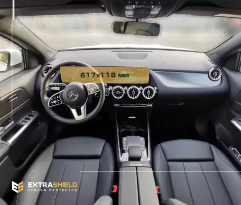 Mercedes-Benz GLA (H247) 2019 - Present Digital Speedometer + Multimedia 10,25" ExtraShield Screeen Protector - 1