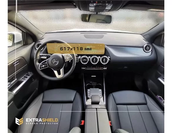 Mercedes-Benz GLA (H247) 2019 - Present Digital Speedometer + Multimedia 10,25" ExtraShield Screeen Protector - 1