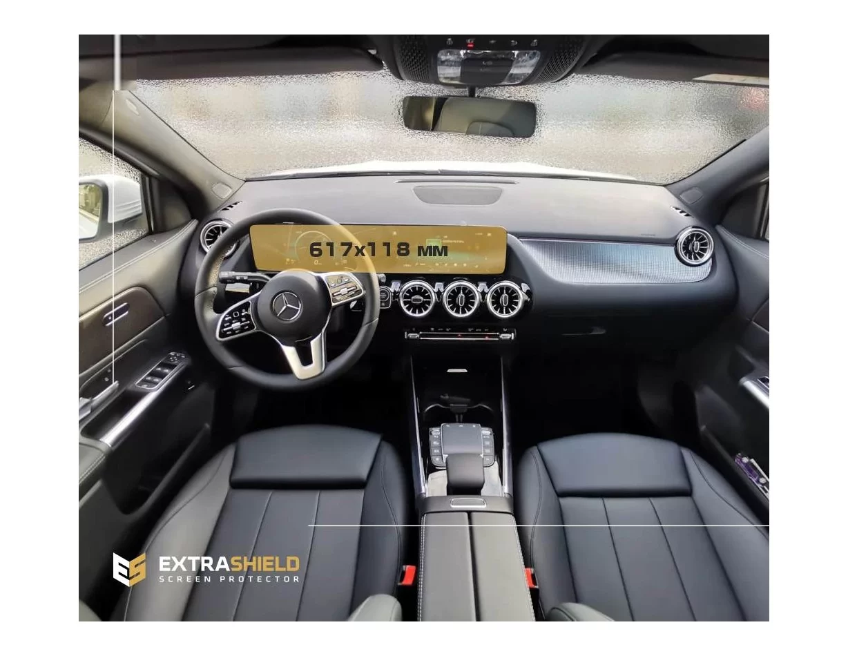Mercedes-Benz GLA (H247) 2019 - Present Digital Speedometer + Multimedia 10,25" ExtraShield Screeen Protector - 1