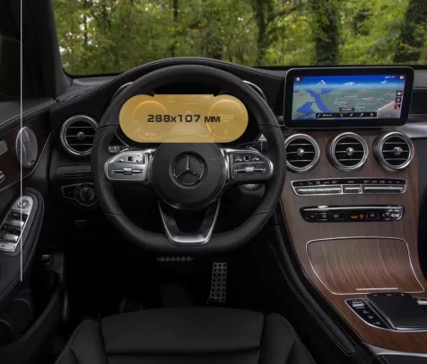 Mercedes-Benz GLC (X253/C253) 2019 - Present Digital Speedometer 10,25" ExtraShield Screeen Protector - 1 Mercedes-Benz GLC (X253/C253) 2019 - Present Digital Speedometer 10,25" ExtraShield Screeen Protector - 1