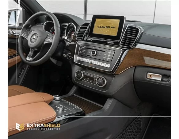 Mercedes-Benz GLE (W166) 2015 - 2019 Multimedia 5,8" ExtraShield Screeen Protector - 1
