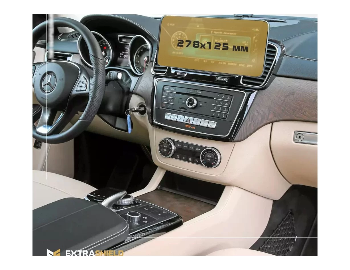 Mercedes-Benz GLE (W167) 2015 - 2019 Multimedia 10,3" ExtraShield Screeen Protector - 1