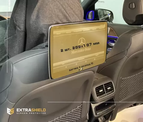 Mercedes-Benz GLS (W167) 2019 - Present Passenger monitors (2pcs,) 10,2"with camera + ON ExtraShield Screeen Protector - 1 - Int