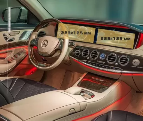 Mercedes-Benz S-class Pre-facelift (W222/C217/X222/A217) 2013 - 2017 Passenger monitors (2pcs,) ExtraShield Screeen Protector - Mercedes-Benz S-class Pre-facelift (W222/C217/X222/A217) 2013 - 2017 Passenger monitors (2pcs,) ExtraShield Screeen Protector -