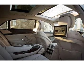 Mercedes-Benz S-class (W222/X222/C217/A217) 2013-2020 Passenger monitors (2pcs,) 10,2" ExtraShield Screeen Protector - 1
