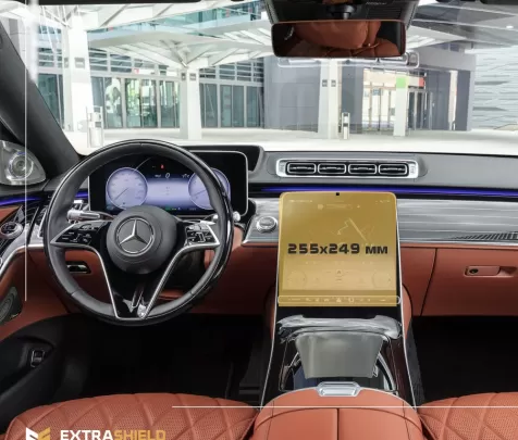 Mercedes-Benz S-class (W223/Z223) 2020 - Present Multimedia 12,8" ExtraShield Screeen Protector - 1 - Interior Dash Trim Kit Mercedes-Benz S-class (W223/Z223) 2020 - Present Multimedia 12,8" ExtraShield Screeen Protector - 1 - Interior Dash Trim Kit