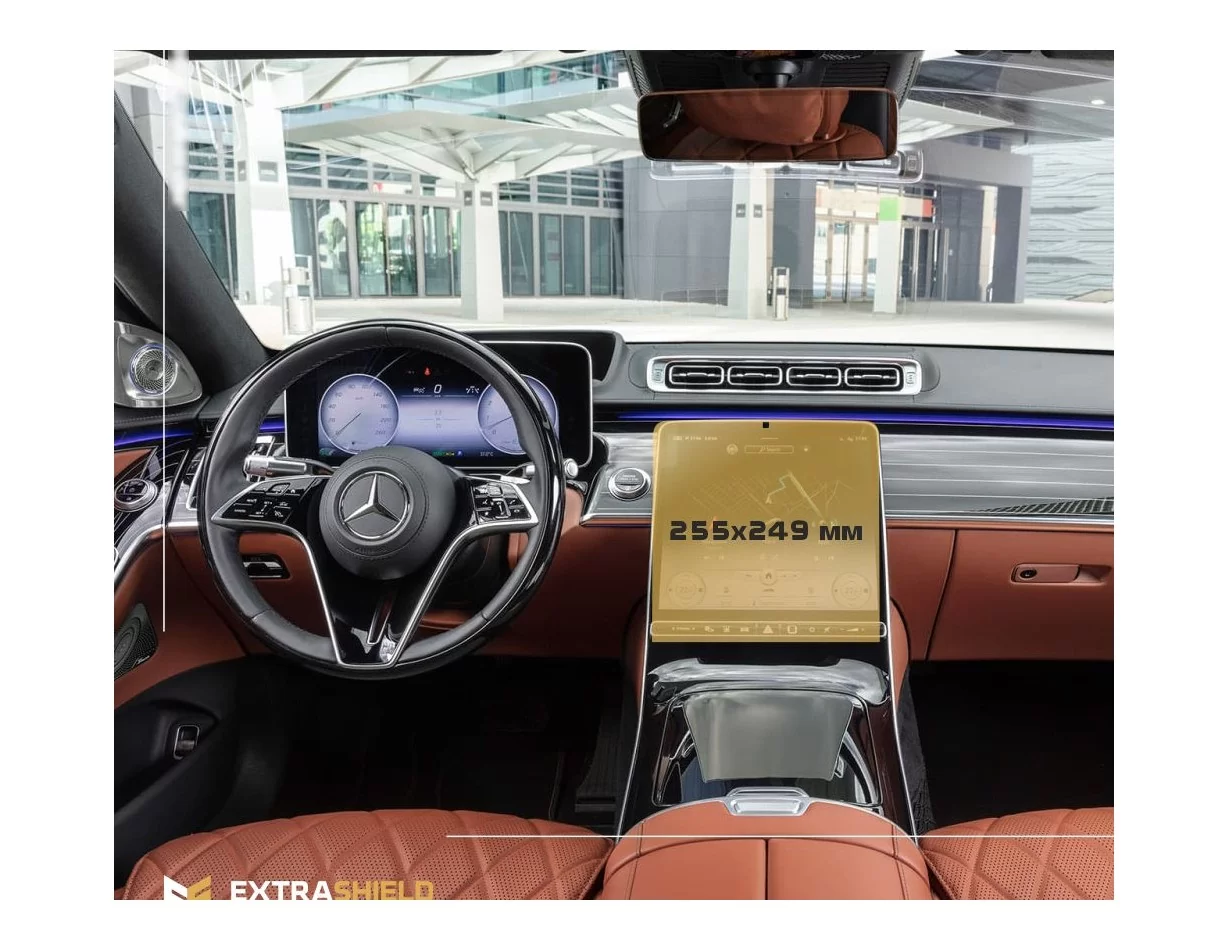 Mercedes-Benz S-class (W223/Z223) 2020 - Present Multimedia 12,8" ExtraShield Screeen Protector - 1