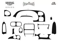 Chevrolet Trailblazer 01.2002 Kit de garniture de tableau de bord intérieur 3D Dash Trim Dekor 13-Parts - 1 Chevrolet Trailblazer 01.2002 Kit de garniture de tableau de bord intérieur 3D Dash Trim Dekor 13-Parts - 1