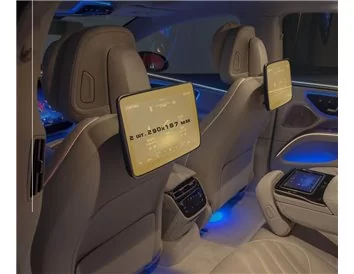 Mercedes-Benz S-class (W223/Z223) + MAYBACH 2020 - Present Passenger monitors (2pcs,) 10,2" ExtraShield Screeen Protector - 1