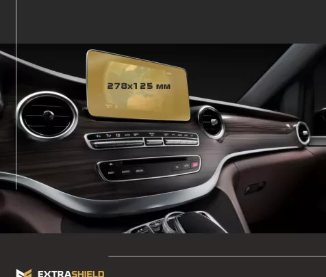 Mercedes-Benz V-class (W447) 2014 - Present Multimedia 10,3" ExtraShield Screeen Protector - 1