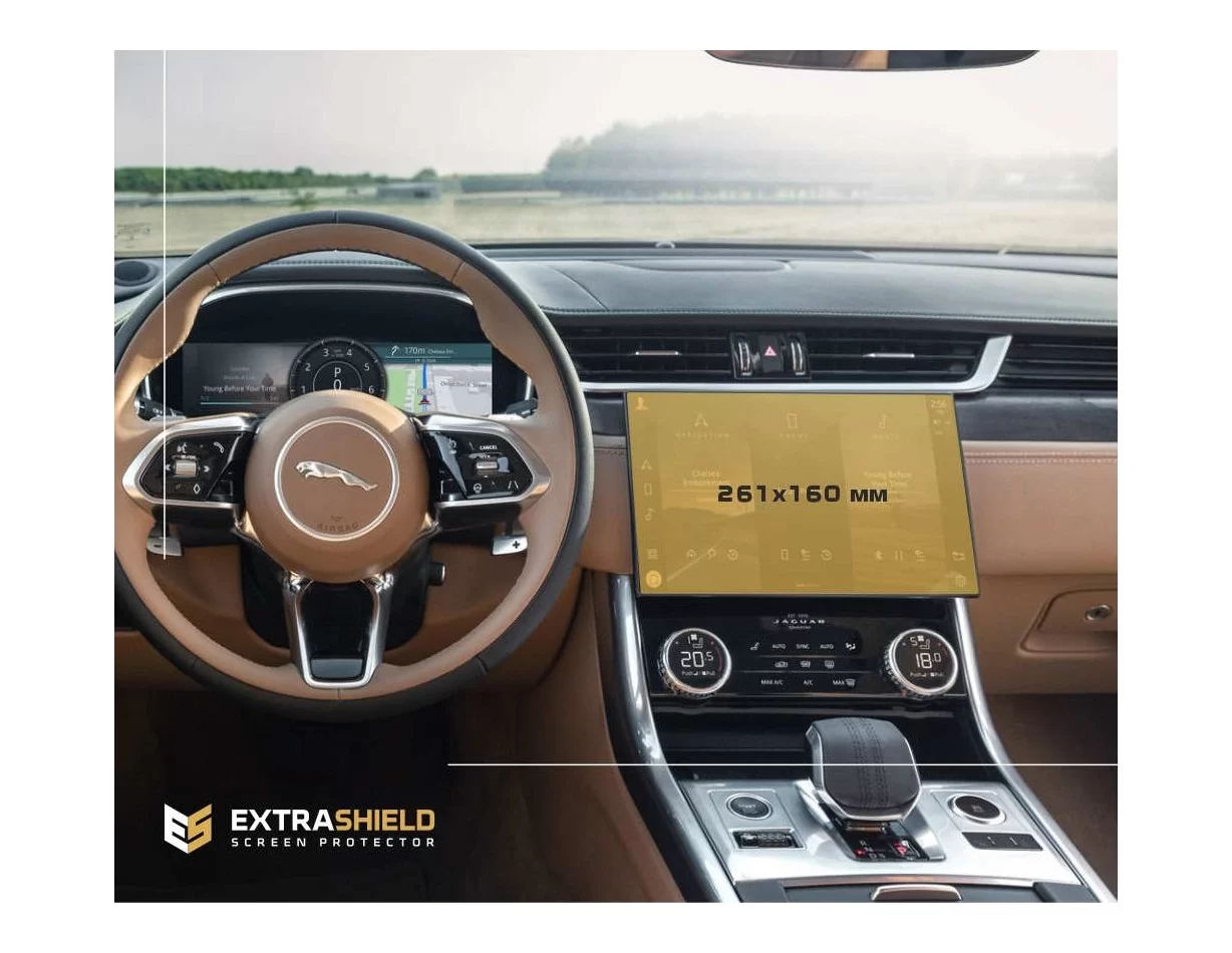 Jaguar XF 2020 - Present Multimedia 11,4" ExtraShield Screeen Protector - 1