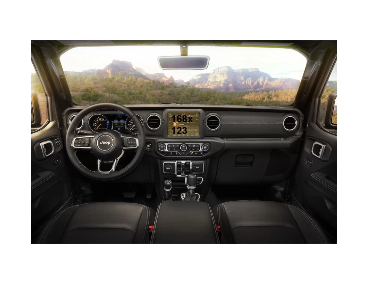 Jeep Grand Wagoneer 2021 - Present Passenger monitors (2pcs,) ExtraShield Screeen Protector - 1